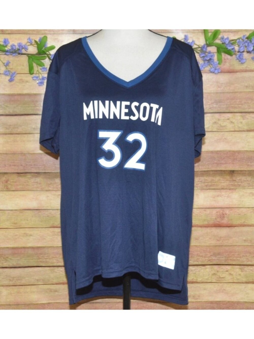 Fanatics Womens Blue Minnesota Timberwolves Towns #32 Jersey Shirt Top Size 2XL